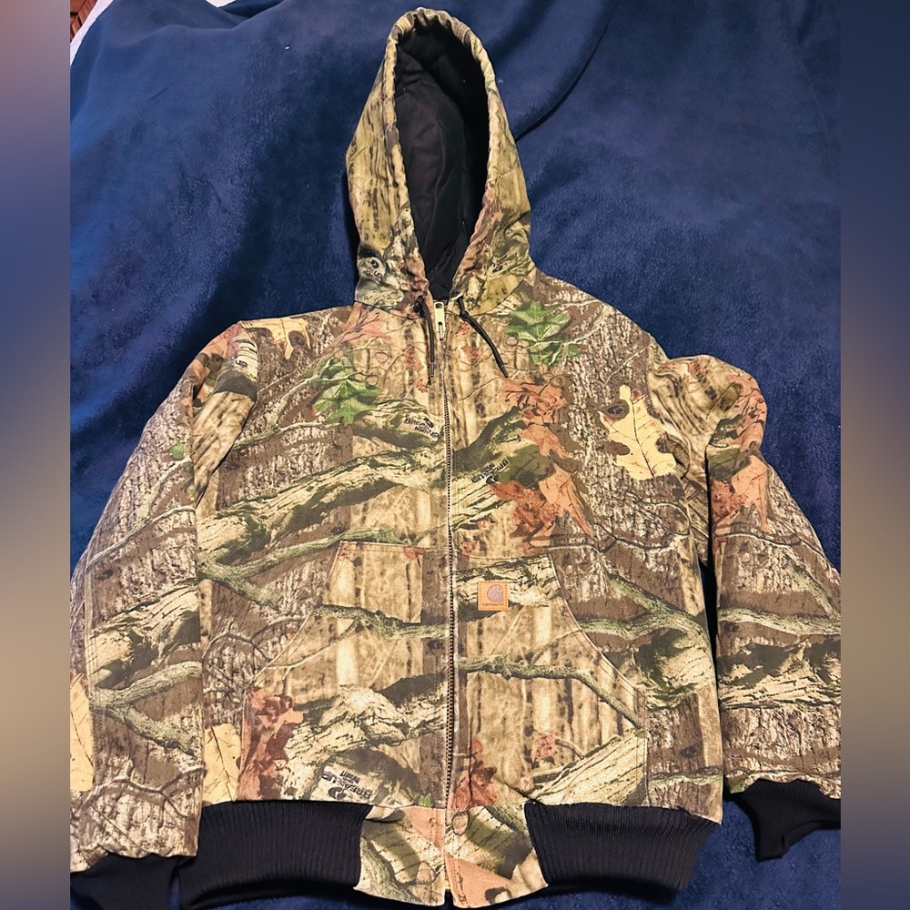Carhartt J220 Realtree Camo Duck Hooded Jacket